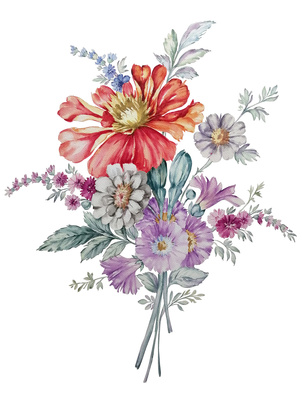 水彩花卉系列之手捧花——蔬菜的艺术美学